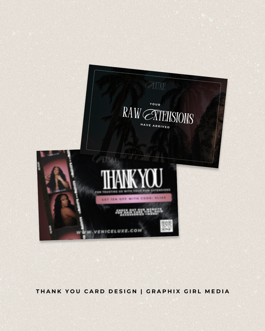 Thank You Card Design